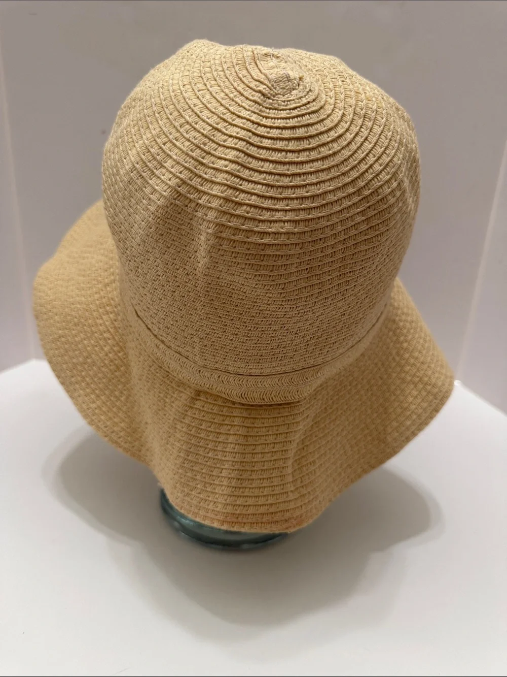 a new day Pale Yellow Straw Floppy Sun Hat